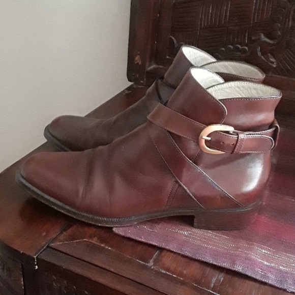 Bally Tubai brown buckle ankle boots sz 9 - Picture 7 of 8